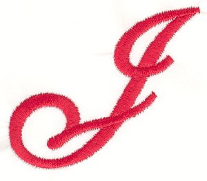 Elegant Letter J Machine Embroidery Design