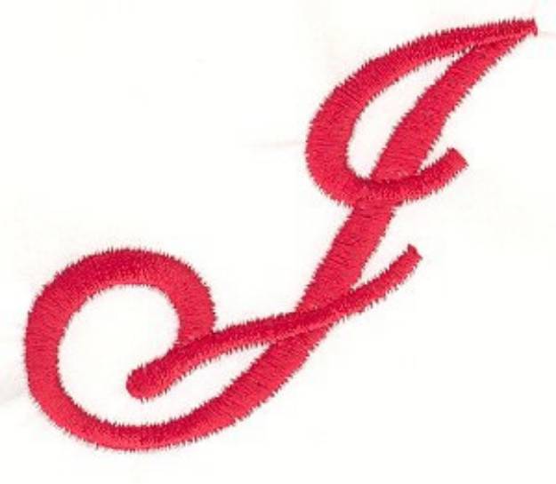 Picture of Elegant Letter J Machine Embroidery Design