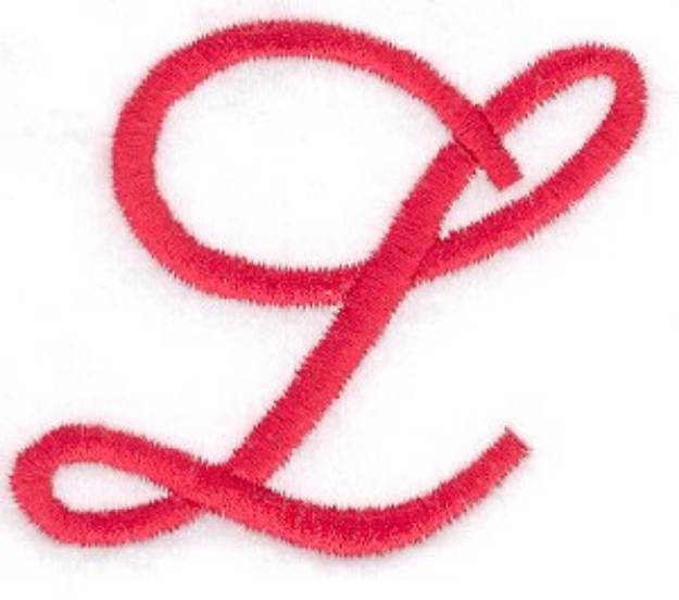 Picture of Elegant Letter L Machine Embroidery Design