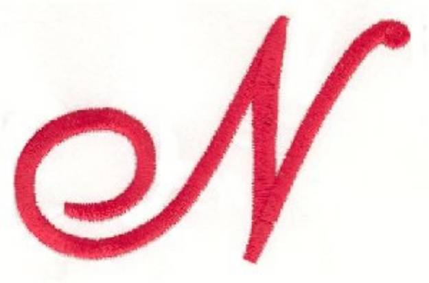 Picture of Elegant Letter N Machine Embroidery Design