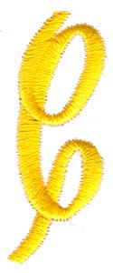 Swirl Monogram C Machine Embroidery Design