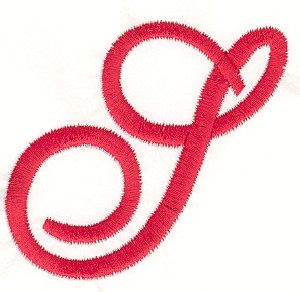 Elegant Letter S Machine Embroidery Design
