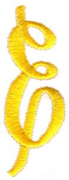 Picture of Swirl Monogram E Machine Embroidery Design