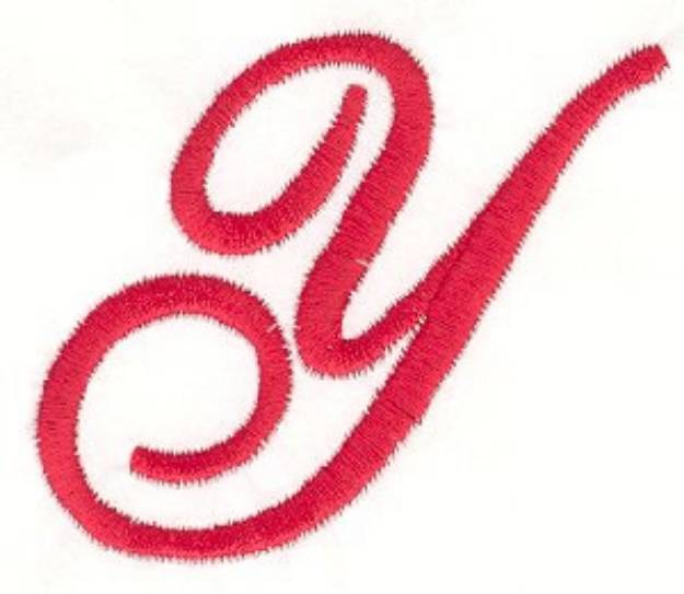 Picture of Elegant Letter Y Machine Embroidery Design