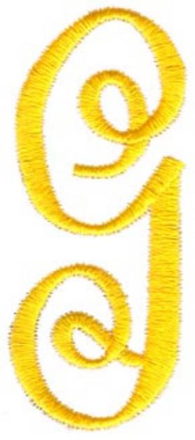 Picture of Swirl Monogram G Machine Embroidery Design