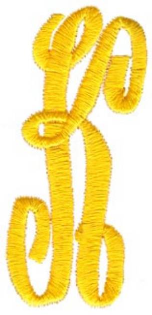 Picture of Swirl Monogram K Machine Embroidery Design