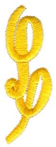 Swirl Monogram Letter L Machine Embroidery Design