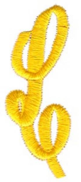 Picture of Swirl Monogram Letter L Machine Embroidery Design