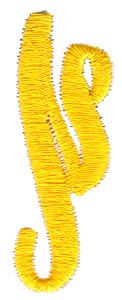 Swirl Monogram Letter N Machine Embroidery Design