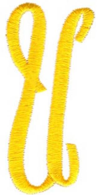 Picture of Swirl Monogram Letter U Machine Embroidery Design