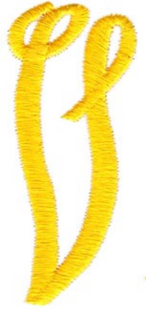 Picture of Swirl Monogram Letter V Machine Embroidery Design