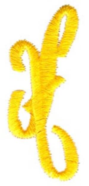 Picture of Swirl Monogram Letter X Machine Embroidery Design