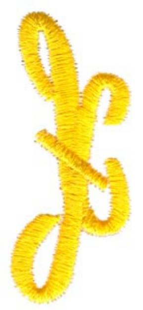 Picture of Swirl Monogram Letter X Machine Embroidery Design