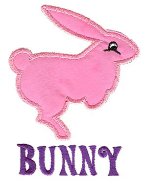 Bunny Applique Machine Embroidery Design