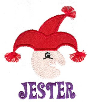 Jester Applique Machine Embroidery Design