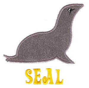 Seal Applique Machine Embroidery Design
