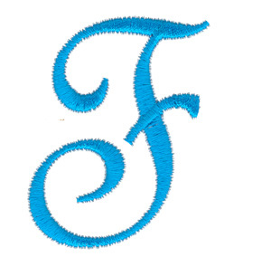 Classic Monogram Letter F Machine Embroidery Design