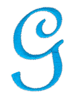Classic Monogram Letter G Machine Embroidery Design