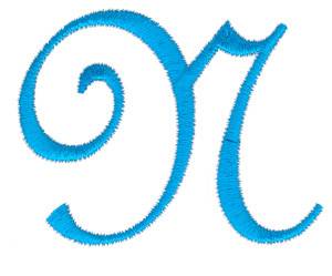 Picture of Classic Monogram Letter N Machine Embroidery Design