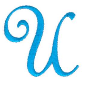 Picture of Classic Monogram Letter U Machine Embroidery Design