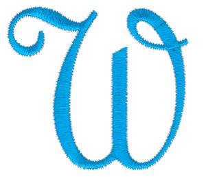 Picture of Classic Monogram Letter W Machine Embroidery Design