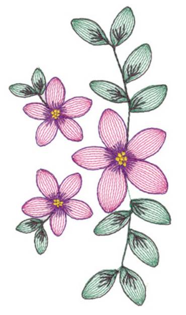 Picture of Lacy Flower Machine Embroidery Design