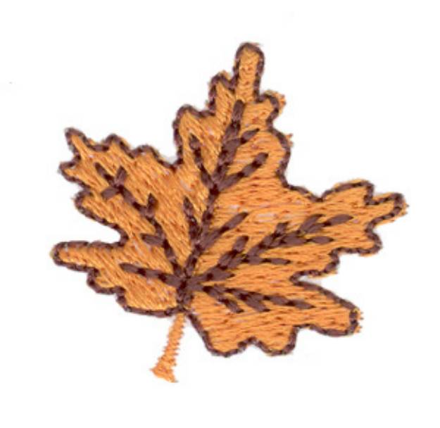 Picture of Small Leaf Machine Embroidery Design