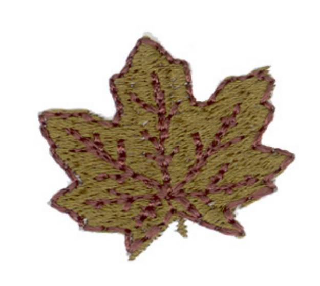 Picture of Small Leaf Machine Embroidery Design