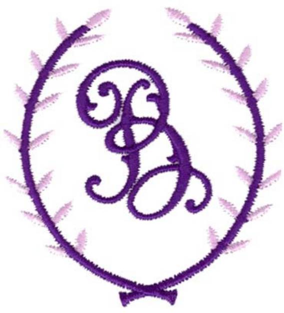Picture of Crest Monogram B Machine Embroidery Design
