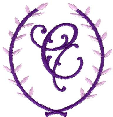 Crest Monogram C Machine Embroidery Design