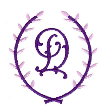 Crest Monogram D Machine Embroidery Design