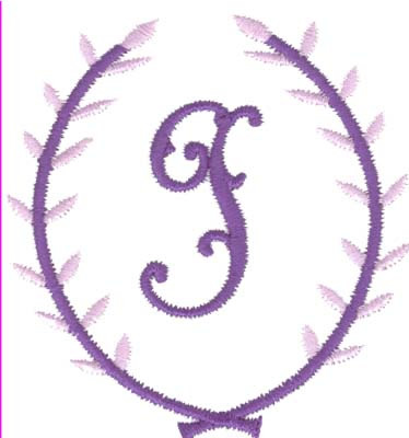 Crest Monogram I Machine Embroidery Design