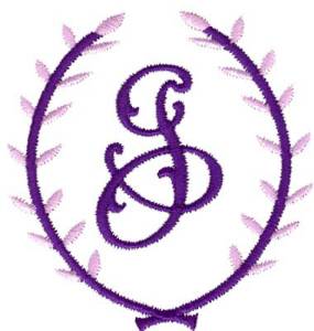 Picture of Crest Monogram J Machine Embroidery Design