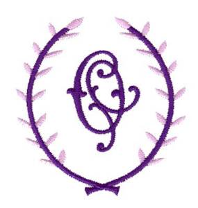Picture of Crest Monogram O Machine Embroidery Design