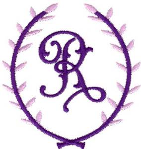 Picture of Crest Monogram R Machine Embroidery Design