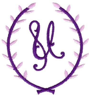 Crest Monogram U Machine Embroidery Design
