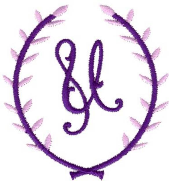Picture of Crest Monogram U Machine Embroidery Design
