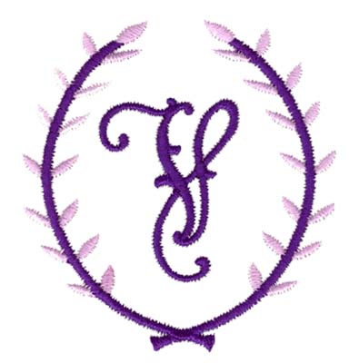 Crest Monogram V Machine Embroidery Design
