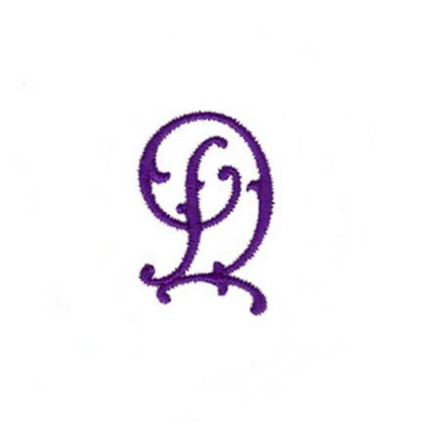 Picture of Elegant Vine Monogram D Machine Embroidery Design