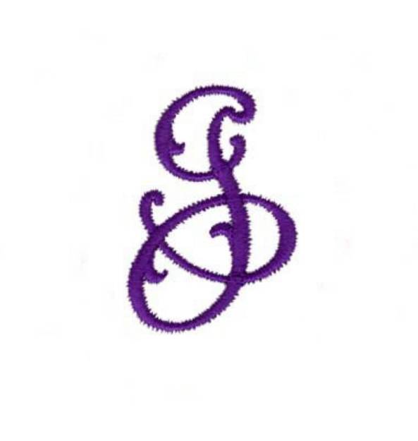 Picture of Elegant Vine Monogram J Machine Embroidery Design