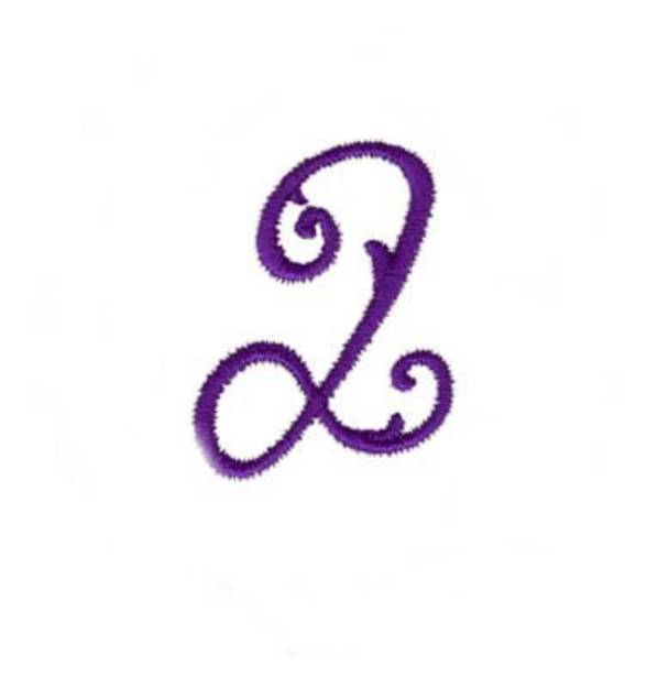 Picture of Elegant Vine Monogram Q Machine Embroidery Design