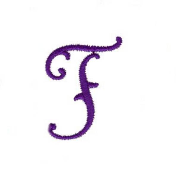 Picture of Elegant Vine Monogram T Machine Embroidery Design