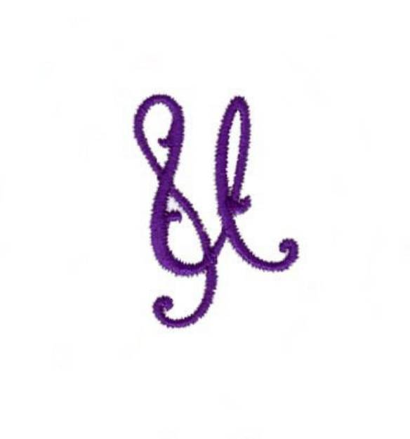 Picture of Elegant Vine Monogram U Machine Embroidery Design