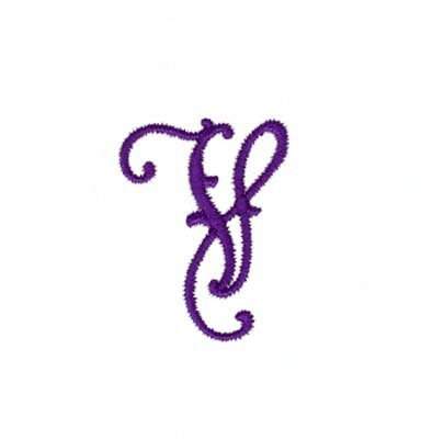 Elegant Vine Monogram V Machine Embroidery Design