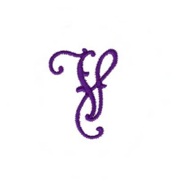 Picture of Elegant Vine Monogram V Machine Embroidery Design