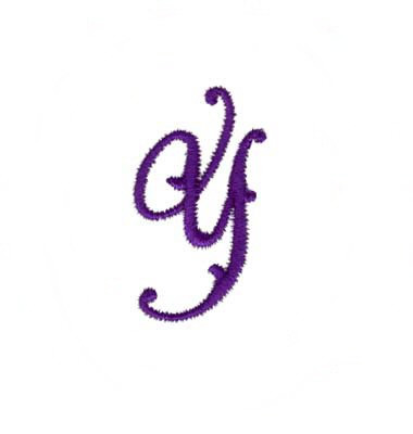 Elegant Vine Monogram Y Machine Embroidery Design