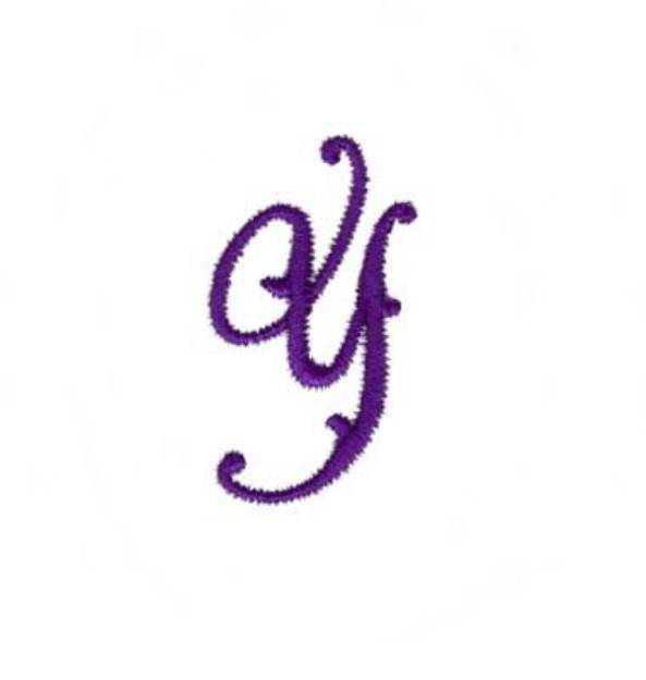 Picture of Elegant Vine Monogram Y Machine Embroidery Design