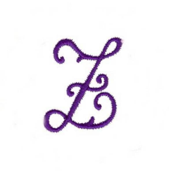 Picture of Elegant Vine Monogram Z Machine Embroidery Design