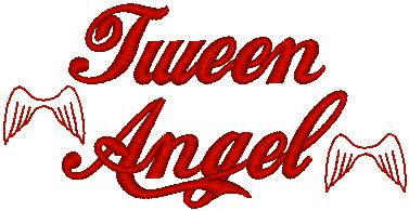 Tween Angel Machine Embroidery Design