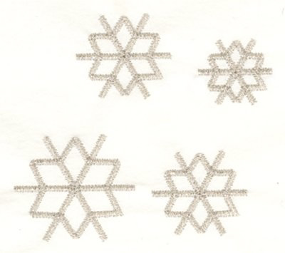 Star Snowflakes Machine Embroidery Design
